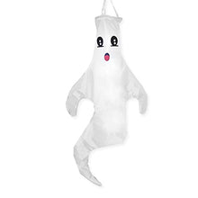 Load image into Gallery viewer, Vanthylit Halloween Hanging Ghost Decoration 43'' Windsock Flag, Halloween Outdoor Decoration for Yard Lawn Porch Pathway Trees