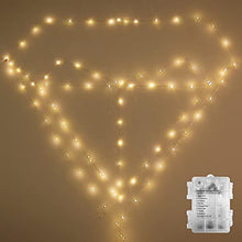 Load image into Gallery viewer, PEIDUO Music sync Lights 17 FT with 50LT Warm White Lights Battery-Powered String Lights 8 Modes for Bedroom, Christmas, Parties, Wedding, Centerpiece, Decoration