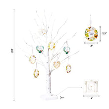 Load image into Gallery viewer, Vanthylit 2FT Pre-lit Gift Birch Tree Light Battery Powered Tabletop Tree with 24LT Warm White Lights for Easter Valentine Home Decoration(Incluede 8pcs Cards)