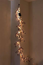 Load image into Gallery viewer, PEIDUO Christmas Clearance 6FT Christmas Artificial Garland with 88 Warm White Lights Battery Operated with Timer Hanging Vines for Holiday Indoor Bedroom Wall Decoration