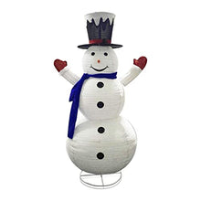 Load image into Gallery viewer, Vanthylit Pre-Lit Collapible Snowman Clearence 6FT Light up Snowman Christmas Decorations with Warm White LEDs Plush Snowman Christmas Light Figure Ornament for Home Indoor and Outdoor Decor(Plug in)