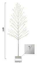 Load image into Gallery viewer, EAMBRITE 6FT White Tree with 200 Beads Crystal Fortune Money Tree for Good Luck Decor Home Office Spiritual Gift