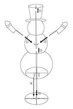 Load image into Gallery viewer, Vanthylit Pre-Lit Collapible Snowman Clearence 6FT Light up Snowman Christmas Decorations with Warm White LEDs Plush Snowman Christmas Light Figure Ornament for Home Indoor and Outdoor Decor(Plug in)