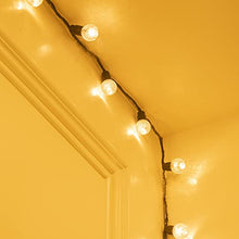 Load image into Gallery viewer, DELICHTER LED Lichterkette, 100 Warm-Weiße Runde Weihnachtslichterkette mit 8 Modi, Strombetrieb für innen, außen,Party, Fest, Weihnachten,Tannenbaum