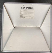 Load image into Gallery viewer, EAMBRITE 3PK Light up Boxes Silver Snowflake Patterned Gift Boxes with Warm White Lights Plug in for Christmas Decorations Home and Outdoor Décor