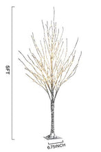 Load image into Gallery viewer, Vanthylit 5FT LED Tree with Fairy Lights Warm White 217LT Sliver Tree Lights for Home Wedding Holiday Outdoor Decor