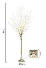 Load image into Gallery viewer, EAMBRITE 7FT 306LT LED Champagne Gold Floor Standing Tree with Fairy Lights for Home Holiday Birthday Wedding Party Decor
