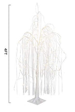 Load image into Gallery viewer, Vanthylit 4FT 180LED White Willow Tree Light with Fairy Lights Warm White for Home Wedding Holiday Party Indoor and Outdoor Decor