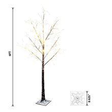 Load image into Gallery viewer, Vanthylit 6FT 288LT Snow Tree with Fairy Lights Warm White for Christmas Party Wedding Holiday Decor