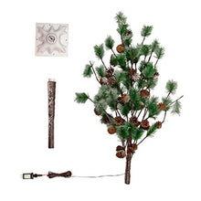 Load image into Gallery viewer, EAMBRITE Pre Lit Faux Norway Pine Tree with Pine Cones Realistic 5FT 112LT Christmas Tree Decor Christmas Wedding Party Holiday