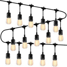 Load image into Gallery viewer, Vanthylit Outdoor String Lights Décor for Porch, Outside Waterproof Patio String Lights, Patio String Lights Dimmable with Remote