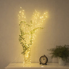 Load image into Gallery viewer, DELICHTER 3er Set Lichterzweige mit 114 LEDs Warmweiße Beleuchtung Lichterkette weidenzweige Deko Leuchte Lichter Zweige Wohnzimmer Innendekoration Außen Weihnachten