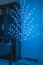 Load image into Gallery viewer, Vanthylit Pre-lit White Tree Light with 6FT 135LED Frosted Ball Ornaments RGB and Warm White for Christmas Party Wedding Decorations Indoor Outdoor