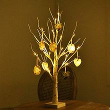 Load image into Gallery viewer, EAMBRITE 60cm Birke Baum LED Bäumchen Innenbeleuchtung Haus Tisch Lichterbaum für Innen Weihnachtsdeko Karten-Pendant mit Ästen Dekobaum Batteriebetriebene Warmweiß
