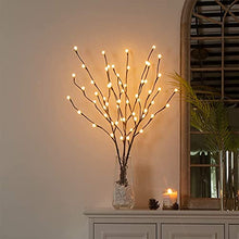 Load image into Gallery viewer, Vanthylit 3PK Twig Lights 76cm Decorative LED Twigs with Frosted Berries Garden Stake Branch Lights with 60 Warm White LEDs Mains Powered for Indoor Outdoor Christmas Decoration