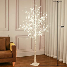 Load image into Gallery viewer, DELICHTER LED Baumdeko,Birken Lichterbaum mit Strombetrieb 9 Modis,osterdeko für Wohnung,Zimmer,Party,Innen und Außen(1.8M)