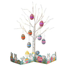 Load image into Gallery viewer, PEIDUO Easter Decorations for The Home, 2FT 24LT Easter Egg Tree Lighted with Battery Powered and Timer, Lighted Easter Tree Decor