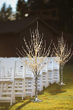 Load image into Gallery viewer, EAMBRITE 5FT 217LT LED Sliver Fairy Tree with Fairy Lights for Home Holiday Birthday Wedding Party Decor