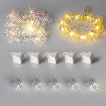 Load image into Gallery viewer, Vanthylit Christmas Tree Decorations Set, Led Baubles and Tinsel Garland with Lights Beads, Small Gift Boxes and Stars Tree Hanging Decoration, Ornaments Pendants Gifts Holiday Wedding Party