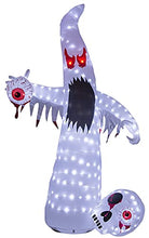 Load image into Gallery viewer, EAMBRITE Halloween Decorations 10FT Inflatable Ghost Outdoor Lights Mains Powered Blow up Yard Decorations Waterproof for Front Door Garden Lawn Party Décor