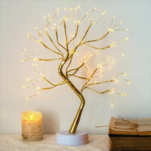 Load image into Gallery viewer, KELANCHY 20'' Twinkling Fairy Lights Spirit Tree with 108 LED, DIY Artificial Tree Lamp with Timer, Tabletop Bonsai Tree Light As Room Trees Decor (Warm Glow)