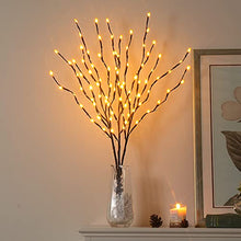 Load image into Gallery viewer, Vanthylit Lighted 3PK Twig Branches with 33Inches 90LED Pip Berry Branches Lights Waterproof Adapter Brown Willow Branch Lights for Outdoor and Indoor Decor