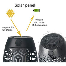 Load image into Gallery viewer, EAMBRITE 4PCS Outdoor Solar Torch Lights Waterproof Landscape Garden Pathway Light with Vivid Dancing Flickering Flames, with Auto On/Off Dusk to Dawn, for Christmas Lights Decoration