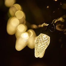 Load image into Gallery viewer, DELICHTER LED Lichterkette, 100 LEDs Weihnachtsbaumbeleuchtung mit 8 Modi,Strombetrieb für innen, außen,Party Wohnung,Tannenbaum(Warm Weiß)