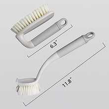 Load image into Gallery viewer, Vanthylit Scrub Brushes for Cleaning, Stiff Bristles Brushes for Household Use,Bathroom Kitchenware Carpet Floor Cleaning, 2-Pack