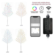 Load image into Gallery viewer, EAMBRITE 6FT 135LT Christmas Pre-lit Tree Frosted Ball Remote Controller RGB Colorful Warterproof for Home Festival Party Christmas Plug in UL Adapter