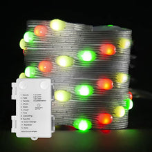 Load image into Gallery viewer, PEIDUO Fairy String Lights, 10Ft 30LED Colors Changing Sliver Wire Lights Battery Operated with 12 Lighting Modes for Craft Bedroom Ceiling Halloween Christmas Decoration