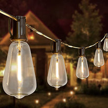Load image into Gallery viewer, Vanthylit Outdoor String Light 15FT Patio String Lights with LED Filament Bulb Waterproof Lights Retro Vintage Edison Bulbs for Backyard Patio Bistro Party Garden Connectable
