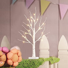 Load image into Gallery viewer, KELANCHY Easter Tree Decorations Light Up Tree with Timer, Set of 4 Birch Tree with Led Lights for Easter Decorations, 2FT Battery Operated Money Tree Christmas Artificial Tree Table Centerpiece
