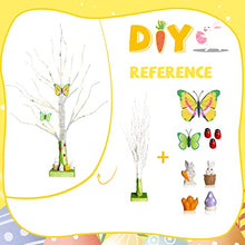 Load image into Gallery viewer, PEIDUO Easter Decorations for The Home, Easter Tree Battery Powered Timer, Lighted Birch Tree with LED Lights, Mantle Decor Lighted Trees for Decoration Inside (2FT Warm White)