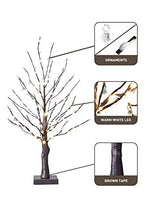 Load image into Gallery viewer, EAMBRITE Lighted Wedding Centerpiece Tree 24IN 52LT Brown Twig Tree with Transparent Jewelry and Small White Beads Ornaments for Party Birthday Home Decoration Indoor Use