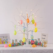 Load image into Gallery viewer, Vanthylit Easter Decorations, LED Easter Tree Lights with Timer, Lighted Birch Tree with Eggs Battery Powered, 2FT Easter Centerpiece Decoration Tabletop Tree Light, Easter Decorations for The Home