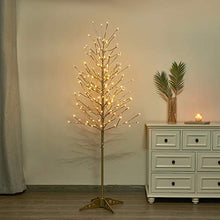 Load image into Gallery viewer, Vanthylit Pre-lit 6FT LED Spring Tree with 208LED Warm White Lights Artificial Champagne Tree for Party Wedding Holiday Decorations Indoor and Outdoor