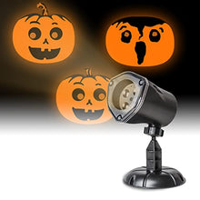 Load image into Gallery viewer, PEIDUO Halloween LED Projector Pumpkin Animated Projectors Lights Waterproof Outdoor Landscape Decorative Lighting for Patio, Garden, Halloween Wedding Party