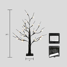 Load image into Gallery viewer, Vanthylit 2FT Battery Operated Cherry Blossom Bonsai Tree Lighted with 24Led Warm White for Home Night Light Festival Party
