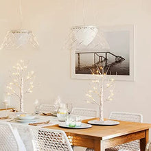 Load image into Gallery viewer, KELANCHY Lighted Birch Tree Battery Operated, Set of 2 Lighted Birch Tree with Timer for Easter Decorations, Artificial Tree with Lights Money Tree Centerpiece for Table ( Warm White )
