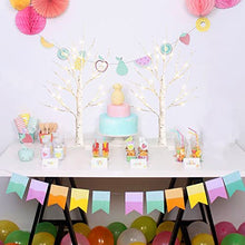 Load image into Gallery viewer, KELANCHY Lighted Birch Tree Battery Operated, Set of 2 Lighted Birch Tree with Timer for Easter Decorations, Artificial Tree with Lights Money Tree Centerpiece for Table ( Warm White )