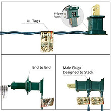 Load image into Gallery viewer, EAMBRITE 100LT C6 Christmas String Lights120V UL Certified for Patio Christmas Tree Garden Yard Indoor and Outdoor, Green Wire