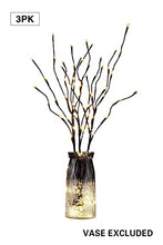 Load image into Gallery viewer, PEIDUO Lighted Willow Branch 30Inch 3PK 60L LED Pathway Lights for Home Decoration Indoor Apartment Outdoor Stake Lights for Lawn