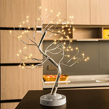 Load image into Gallery viewer, PEIDUO Tabletop Bonsai Tree Light,108L LED Tree Lamp,Fairy Light Tree with 8 Modes & 6 Hrs Timer,Artificial Tree with Lights USB & Battery Operated,Small Lighted Tree Indoor for Home Decoration