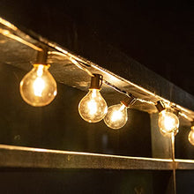 Load image into Gallery viewer, PEIDUO String Lights 12 FT G50 Globe Patio Lights with 12 Edison Glass Bulbs(1 Spare), Waterproof Connectable Hanging Light for Camper Backyard Porch Balcony Yard Party Decor