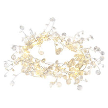 Load image into Gallery viewer, PEIDUO 6FT Jewel Artificial Garland with 18 Warm White Lights Battery Operated with Timer Hanging Vines for Holiday Indoor Bedroom Wall Decoration Padoo Berry Garland