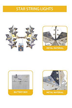 Load image into Gallery viewer, EAMBRITE Metal Star String Lights 10 LED Warm White Fairy Lights Battery Operated Indoor Decoration for Easter Birthday Wedding Window Desk Mantelpiece Party Kids' Room Bedroom