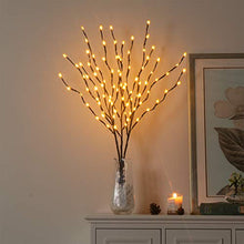 Load image into Gallery viewer, Vanthylit Decorative Twig Lights for Vase Mains Powered Lighted Branches with 90 Warm White LEDs Twig Christmas Lights Decoration Assessories for Home Living Room Decor (84cm)