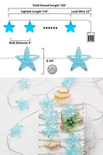 Load image into Gallery viewer, EAMBRITE Ocean Themed Music String Light 12 Modes 30 LED Waterproof Sea Fairy Lights with Music Sync and Timer for Wedding Party Festival Decoration Indoor and Outdoor Use