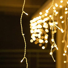Load image into Gallery viewer, Vanthylit Icicle Lights Outdoor with 320LT Warm White LED Icicle Lights with 8 Modes for Christmas Decorations Outdoor Indoor
